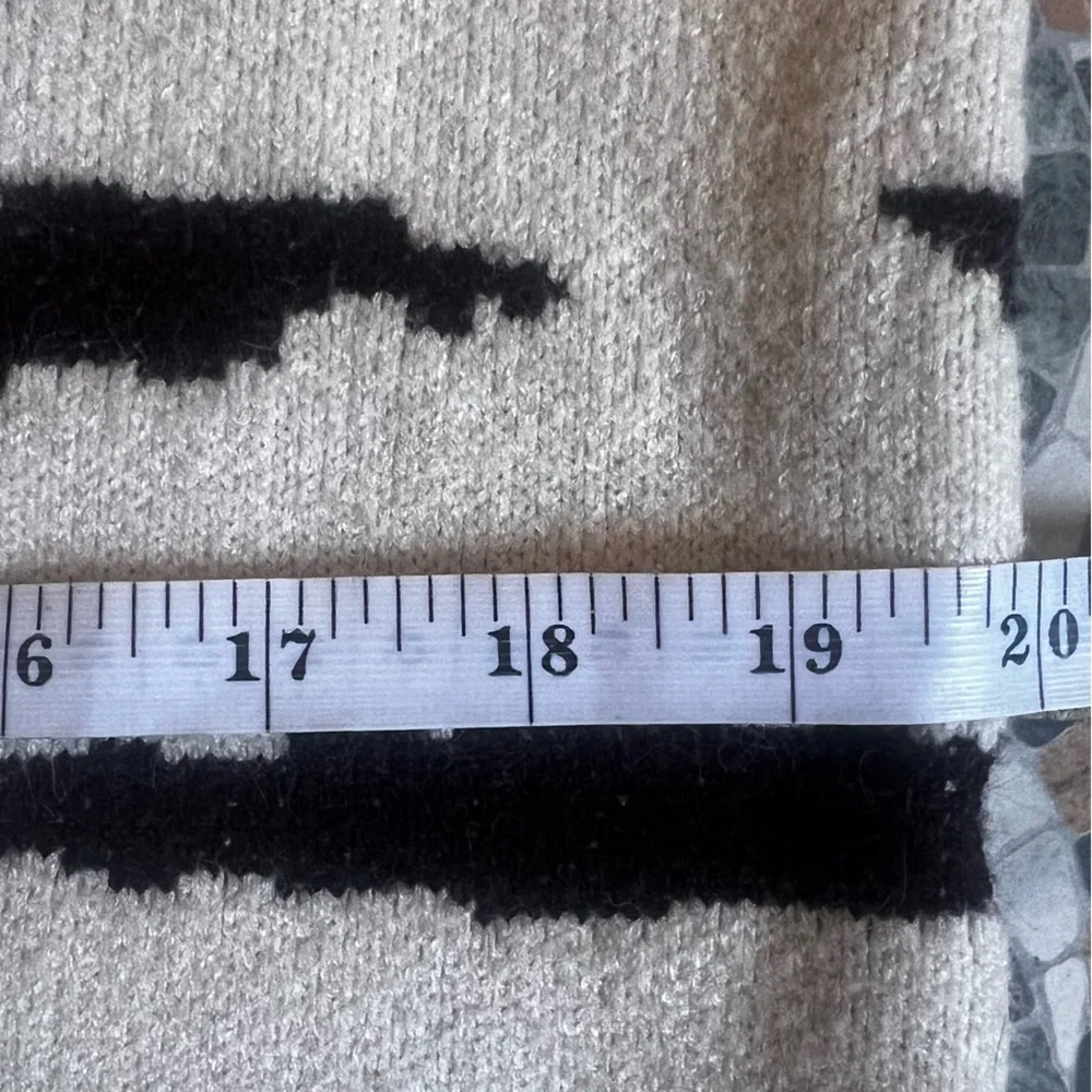 Superdown Zendaya V-Neck Sweater Cream Brown Size S - Picture 8 of 10